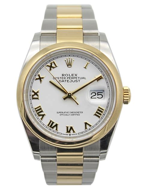 rolex datejust 36mm 2 ton|Rolex Datejust 36 white gold.